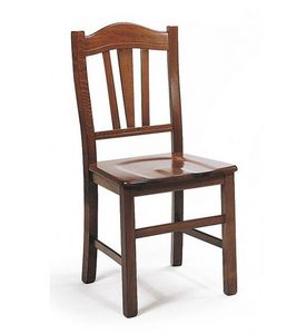 WHITE LABEL - chaise castellana design noyer foncé - Chaise