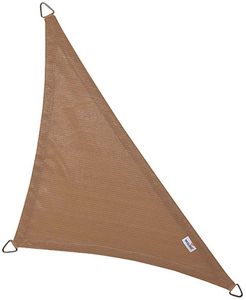 NESLING - voile d'ombrage triangulaire coolfit sable 4 x 4  - Voile D'ombrage