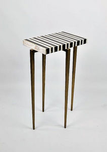 GINGER BROWN - tb380 stripe - Table D'appoint