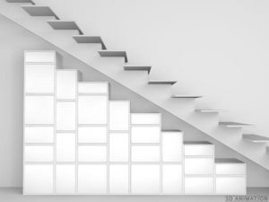 CUBIT® - regal unter treppen und dachschrägen - Meuble Escalier