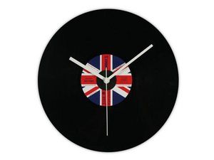 WHITE LABEL - l'horloge disque vinyle royaume uni deco maison d - Horloge Murale