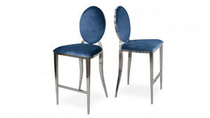 mobilier moss - palmyr bleu-- - Chaise Haute De Bar