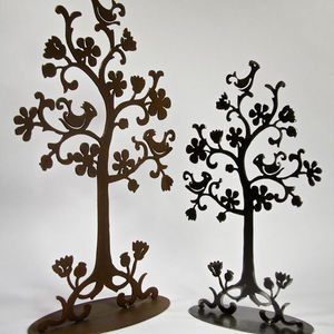 YAN HUBLOT - arbre à bijoux en métal noir persane - Porte Bijoux