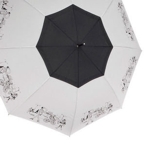 WHITE LABEL - parapluie droit femme manche canne en caoutchouc d - Parapluie