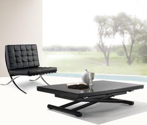 WHITE LABEL - table basse relevable extensible happening en verr - Table Basse Relevable