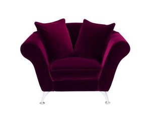 Home Spirit - fauteuil xl ambre tissu microfibre rouge - Fauteuil