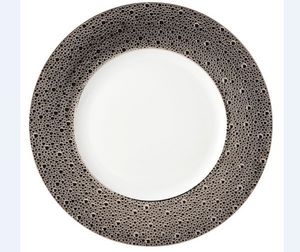 Bernardaud - ecume platine - Assiette Plate