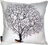 Coussin carré-MEROWINGS-MeroWings Black Coral on Cream