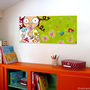 Tableau décoratif enfant-SERIE GOLO-Toile imprimée la diseuse de printemps 78x38cm
