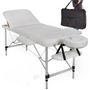 Table de massage-WHITE LABEL-Table de massage pliable rembourrage épais