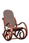 Rocking chair-WHITE LABEL-Rocking-chair canné FRANKLIN teinté miel