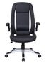 Chaise de bureau-WHITE LABEL-Chaise de bureau design noir et blanc