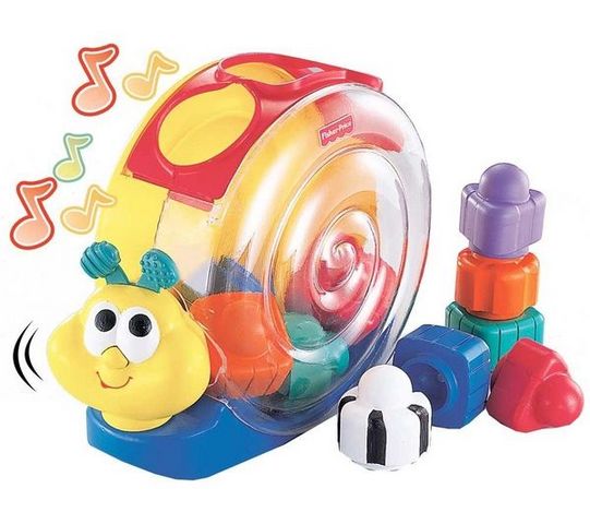Fisher-Price - Jeux de construction-Fisher-Price-Bote  formes escargot