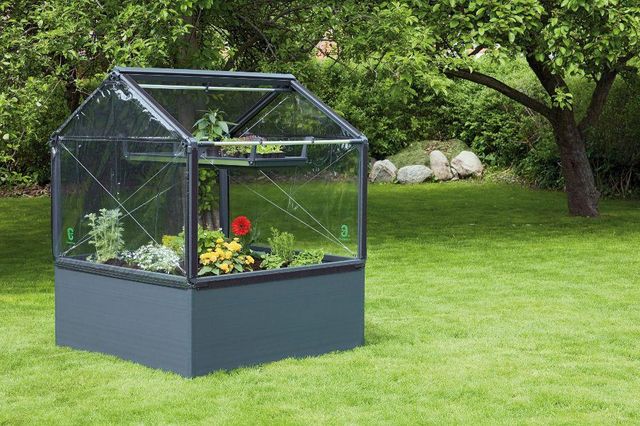 Growcamp - Mini-serre-Growcamp-Potager de jardin surélevé de 50cm avec serre 120x