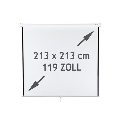 WHITE LABEL - Ecran de projection-WHITE LABEL-Écran de projection 119 pouces 213x213 cm