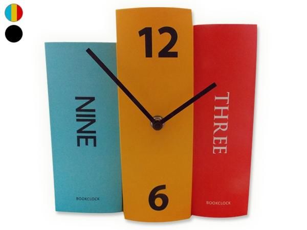 WHITE LABEL - Horloge à poser-WHITE LABEL-Horloge 3 livres décorative et originale couleur d