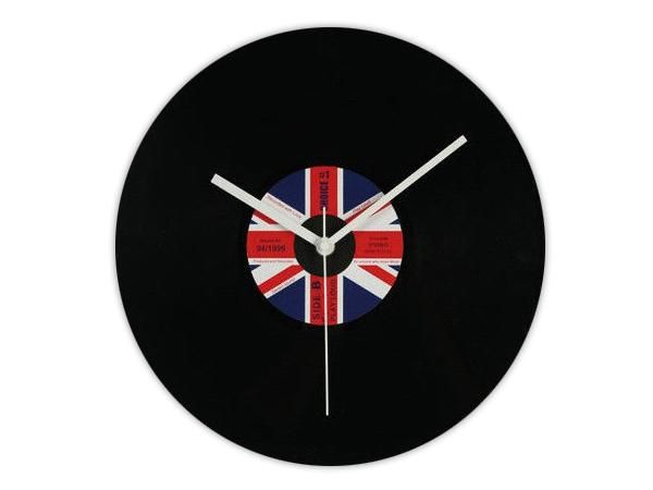 WHITE LABEL - Horloge murale-WHITE LABEL-L'horloge disque vinyle Royaume Uni deco maison d