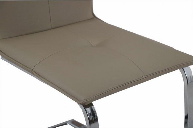 WHITE LABEL - Chaise-WHITE LABEL-Lot de 4 chaises design SWING en tissu enduit poly