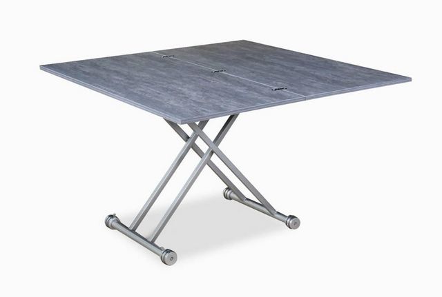 WHITE LABEL - Table basse relevable-WHITE LABEL-Table basse UPDOWN relevable extensible chêne gris