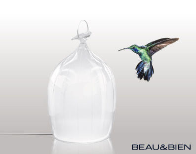 Beau & Bien - Lampe à poser à LED-Beau & Bien-SmoonCage Glass