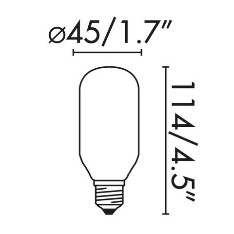 FARO - Ampoule LED-FARO-Ampoule LED E27 5W/60W 3000K 550lm Mat Allongée
