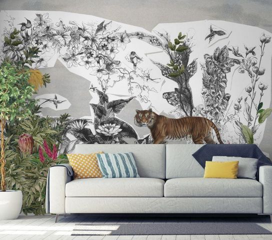 IN CREATION - Papier peint panoramique-IN CREATION-Tigre et forêt