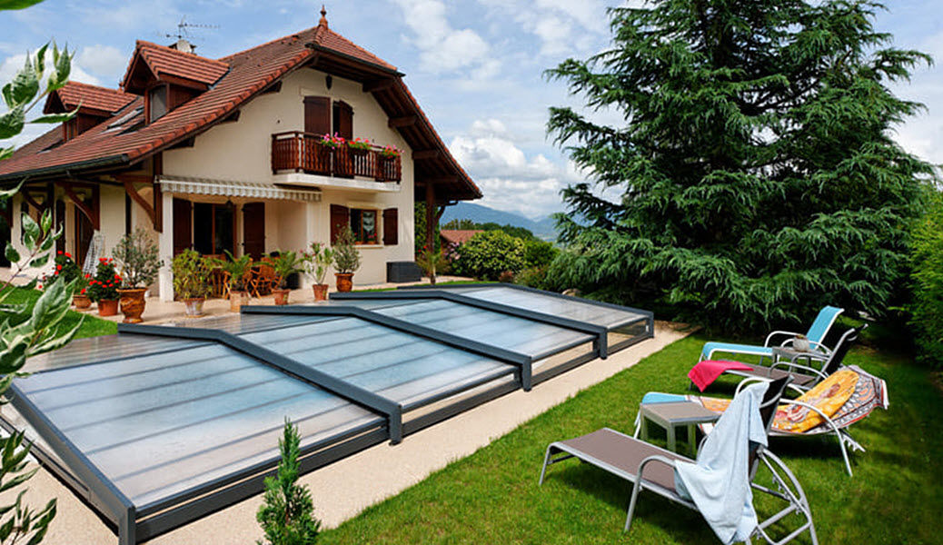 ABRIS 2 SAVOIE Sliding/telescopic pool enclosure Swimming pool covers Swimming pools and Spa  | 