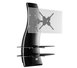 Meliconi - ghost design 2000 - noir glossy - meuble mural - Monitor Support