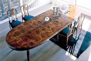 BERTELE' MOBILI -  - Oval Dining Table