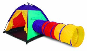 Traditional Garden Games - tente d'aventure colorée pour enfant 183x102x94cm - Children's Garden Play House