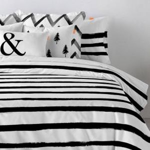HAPPY FRIDAY -  à rayures - Duvet Cover