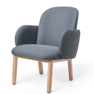 PUIK DESIGN - dost - fauteuil en tissu pieds en hêtre - Armchair