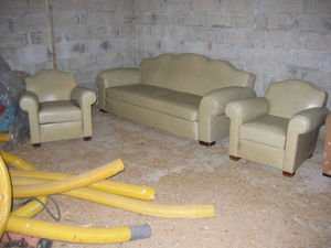 Fauteuil Club.com - salon canapé + deux fauteuils club - Living Room