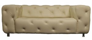 Designer Sofas4u - designer sparks swarovski leather sofa - 3 Seater Sofa