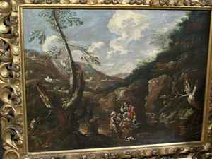 LA CONGREGA ANTICHITA' - peinture de paysage - dipinto paesaggio - Oil On Canvas And Oil On Panel