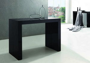 Mildecor - extenso deluxe laquée noir 10 couverts - Extendible Desk