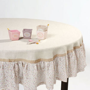 MAISONS DU MONDE - nappe belladona volant - Round Tablecloth