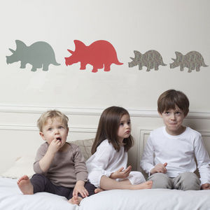ART FOR KIDS - stickers famille trieratops - Children's Decorative Sticker