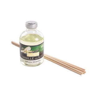 WHITE LABEL - diffuseur tiges en bois parfum vanille sucrée - Home Fragrance