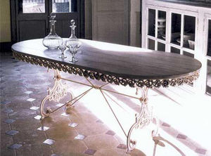 PROVENCE ET FILS - table basilic ovale longueur 160cm - Oval Dining Table