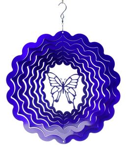 SPIN-ART SPINNERS - mobile à vent papillon violet 15cm - Mobile