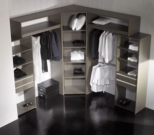 Corner dressing wardrobe