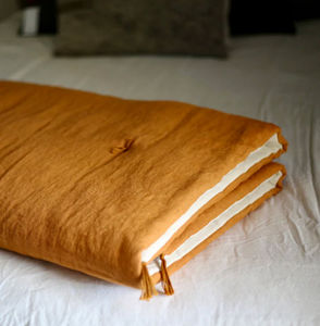 HELOISE LEVIEUX - métis de lin et coton - Quilted Blanket