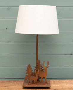 CHEHOMA - cerf en forêt  - Table Lamp