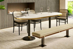 Ardamez - bistrot en céramique  - Oval Dining Table