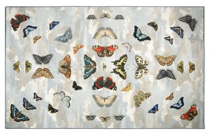 Designers Guild - mirrored butterflies sky - Modern Rug