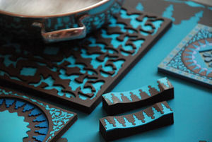 IMAGES D'ORIENT - mosaic blue collection - Plate Coaster