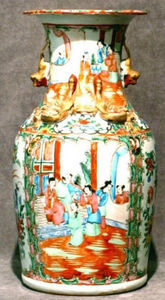ERNEST JOHNSON ANTIQUES - large vase de canton - Decorative Vase