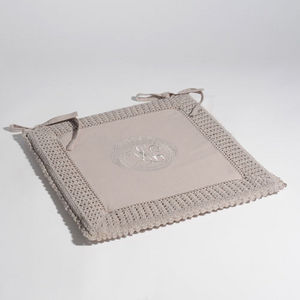 MAISONS DU MONDE - galette crochet gris - Chair Seat Cover