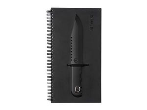WHITE LABEL - bloc-notes carnet avec un couteau en relief déco m - Notepad